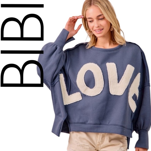 BiBi Tops - 921:  BIBI NWT SWEATSHIRT (R2)